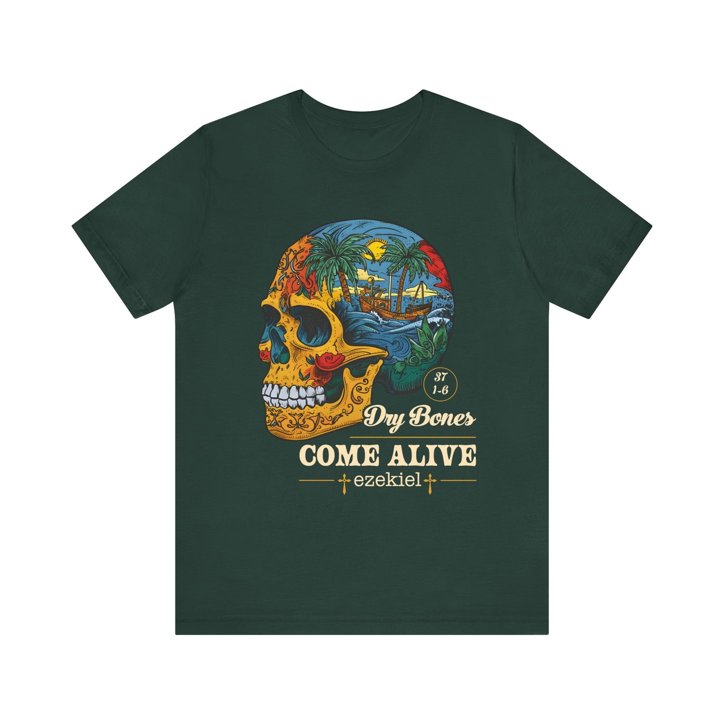 Dry Bones Come Alive Shirt – Christian Skull Ezekiel 37 Faith Graphic Tee