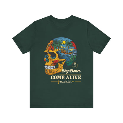 Dry Bones Come Alive Shirt – Christian Skull Ezekiel 37 Faith Graphic Tee