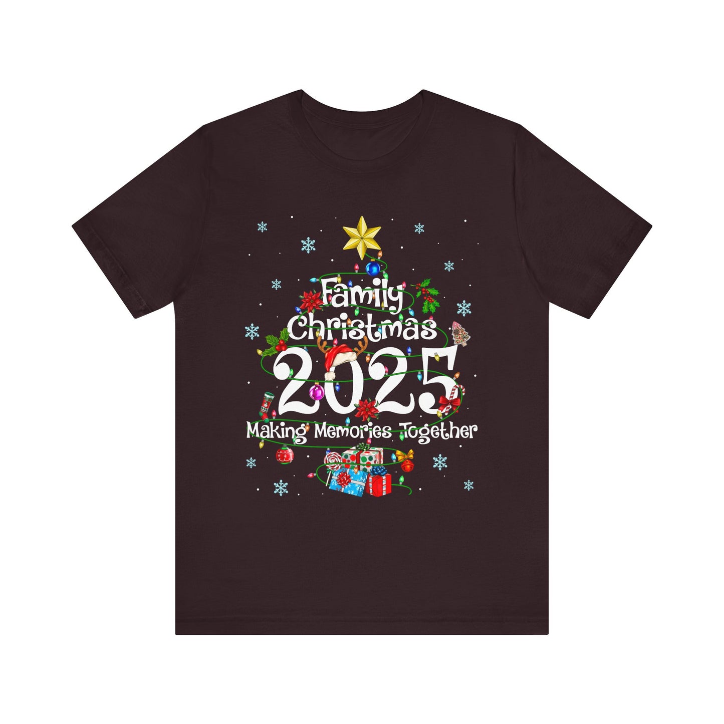 Family Christmas 2025 Tree Shirt – Festive Holiday Lights Matching Pajama Tee