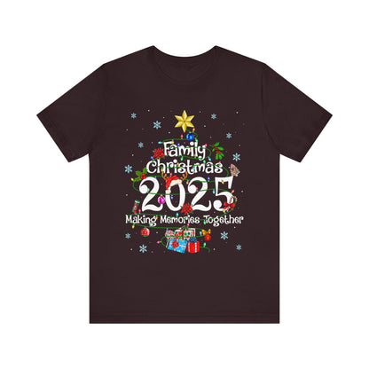 Family Christmas 2025 Tree Shirt – Festive Holiday Lights Matching Pajama Tee