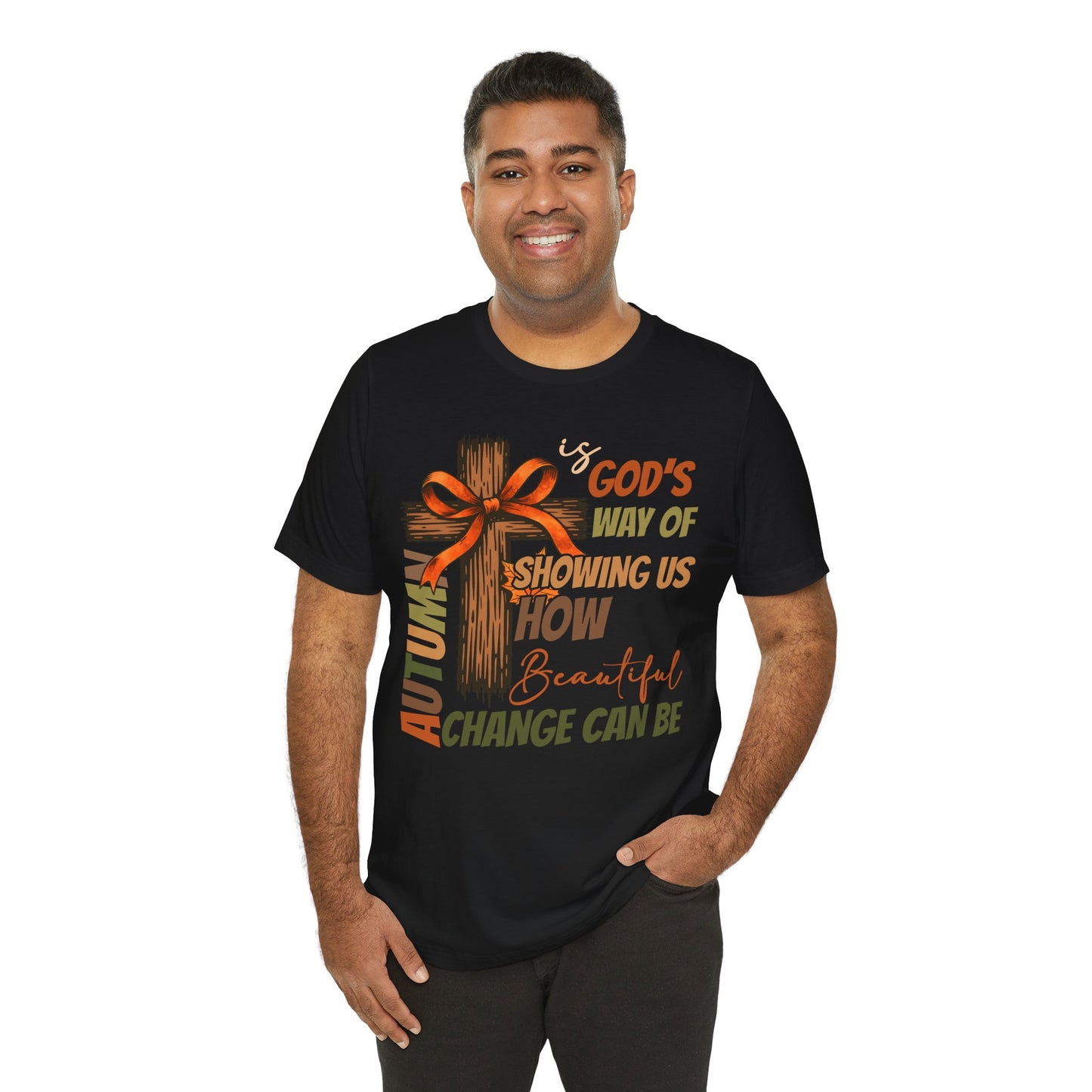 Autumn Is God’s Way Shirt – Coquette Bow Christian Cross Fall Thanksgiving Tee