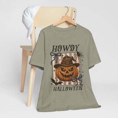 Howdy Halloween Shirt – Cute Coquette Pumpkin Western Fall Tee