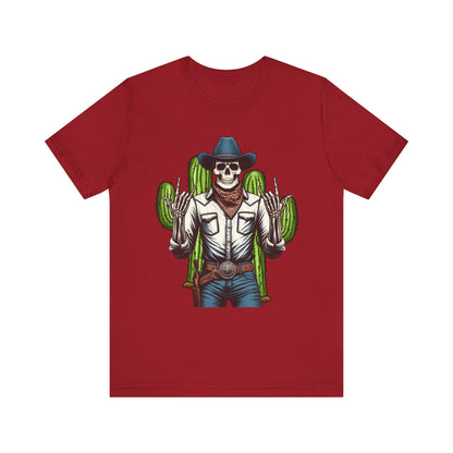 Skeleton Cowboy Howdy Shirt – Rock Hand Skull Western Rodeo Texas Tee