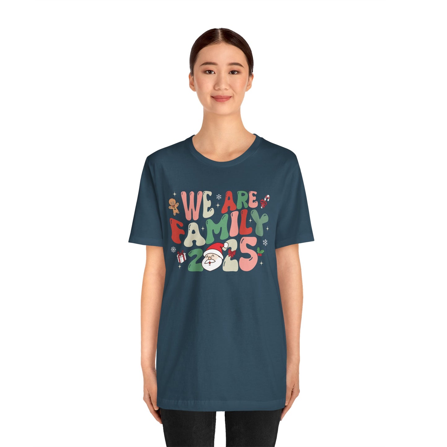 We Are Family 2025 Shirt – Santa & Christmas Tree Matching Family Holiday Tee