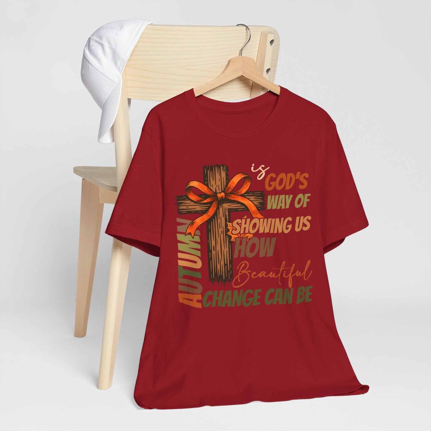 Autumn Is God’s Way Shirt – Coquette Bow Christian Cross Fall Thanksgiving Tee