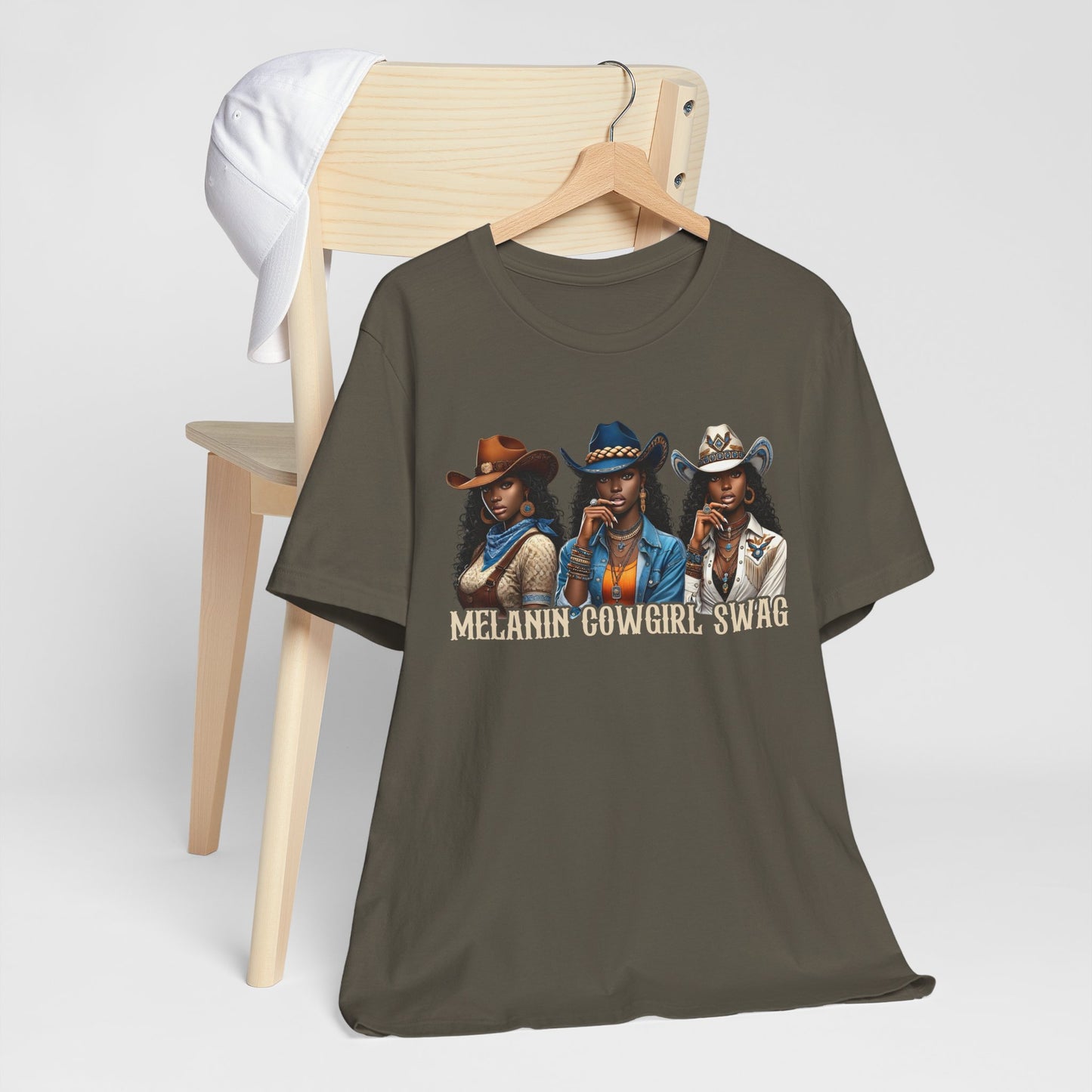 Melanin Cowgirl Swag Shirt – Black African American Western Tee