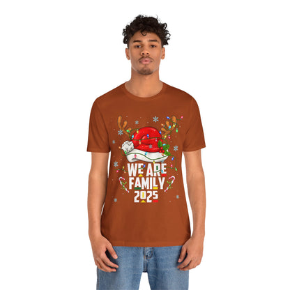 We Are Family 2025 Shirt – Afro Christmas Tree & Santa Matching Black Family Tee