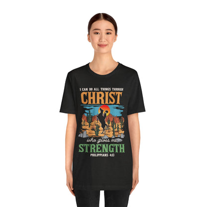 I Can Do All Things Through Christ Shirt – Western Rodeo Christian Tee