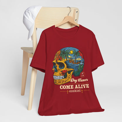 Dry Bones Come Alive Shirt – Christian Skull Ezekiel 37 Faith Graphic Tee