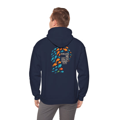 Fishers of Men Hoodie – Matthew 4:19 Bible Verse Christian Fishing Pullover