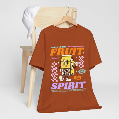 Christian Fruit Shirt – Drink Up Milk Bottle Faith Graphic Tee