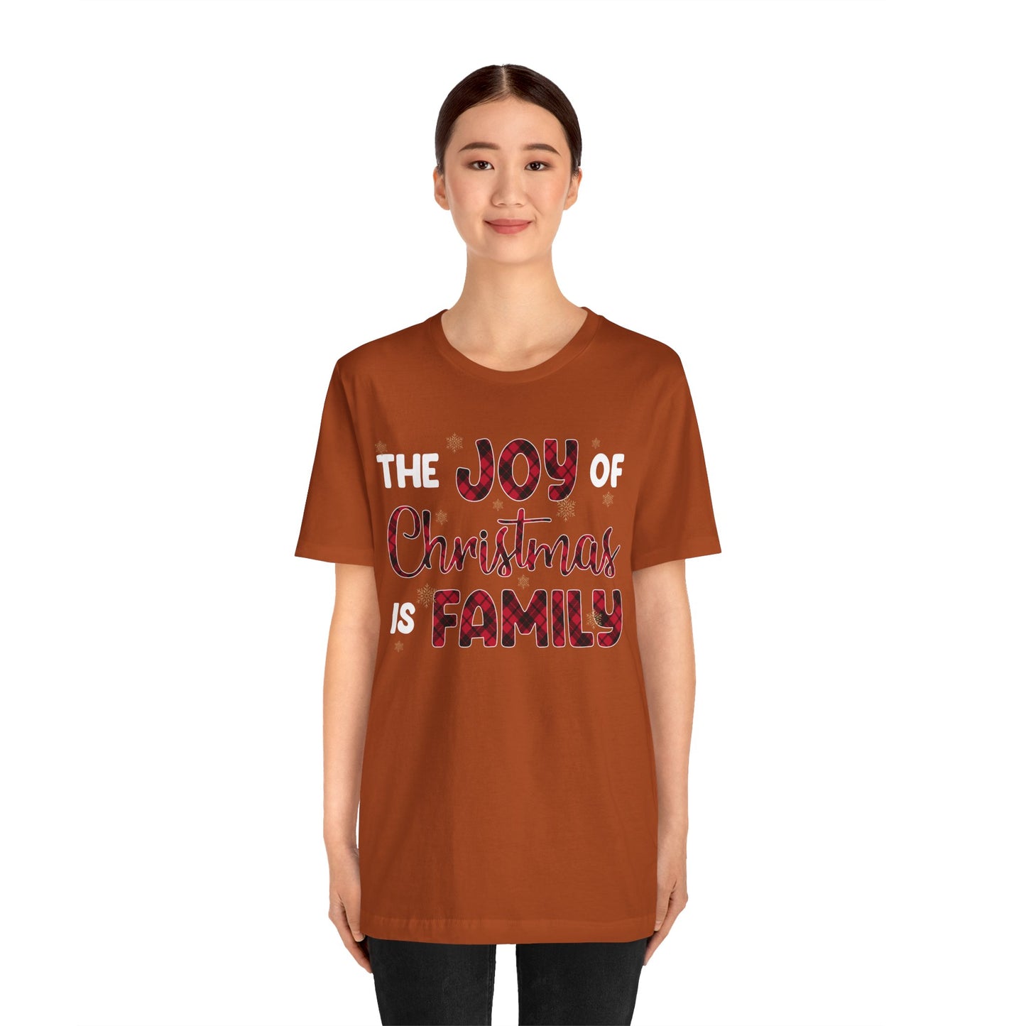 The Joy of Christmas is Family Shirt – Buffalo Plaid Matching Holiday Tee