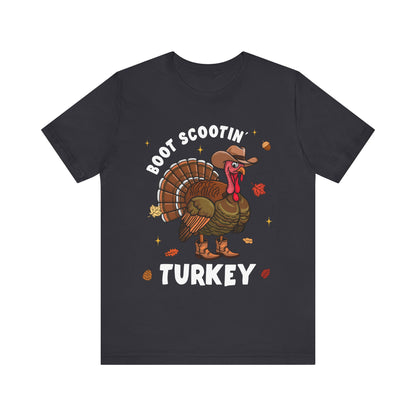 Thanksgiving Cowboy Turkey Shirt – Boot Scootin’ Western Rodeo Tee