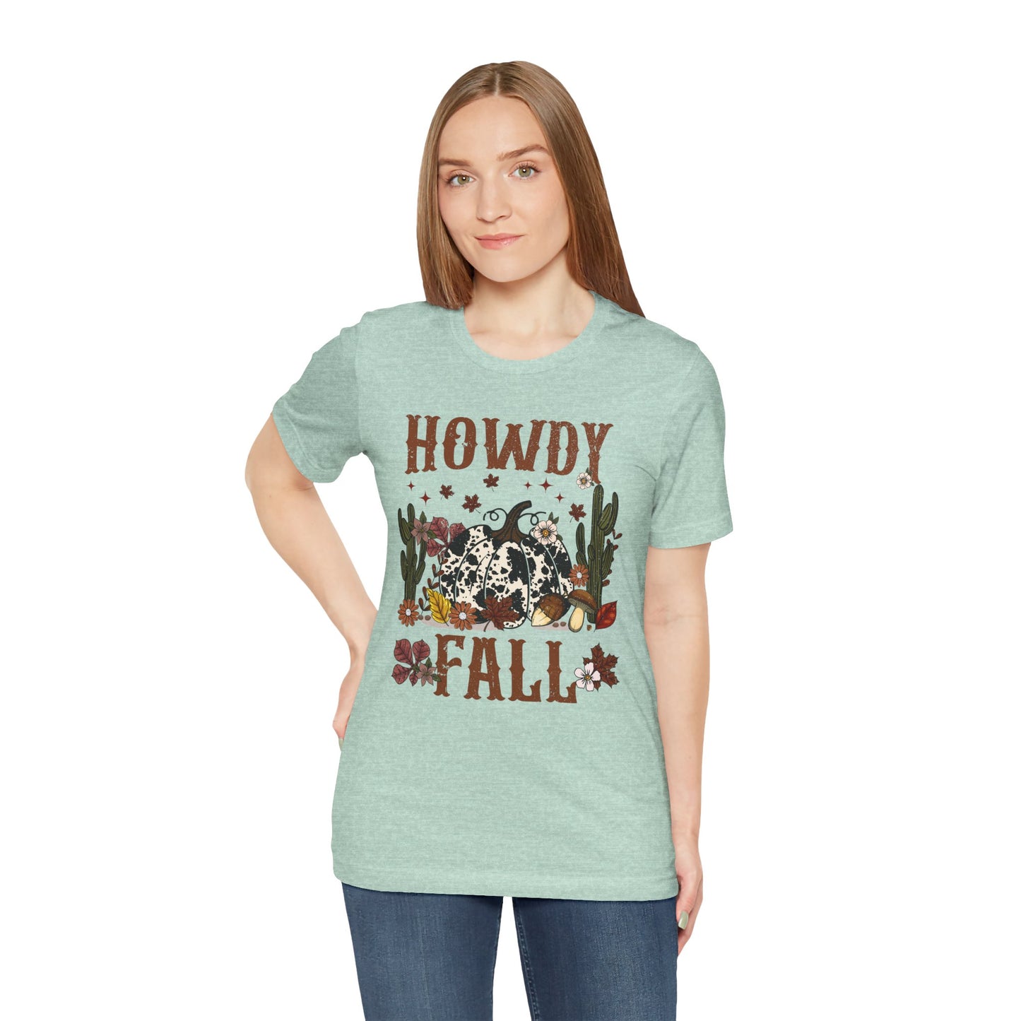 Retro Howdy Fall Shirt – Western Cowboy Pumpkin Country Thanksgiving Tee