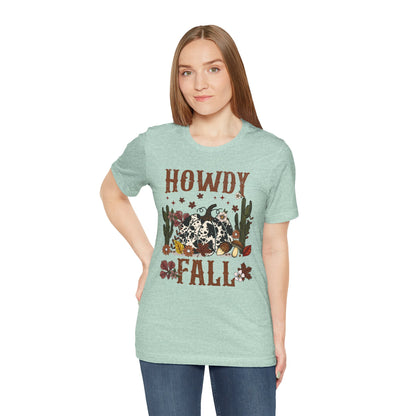 Retro Howdy Fall Shirt – Western Cowboy Pumpkin Country Thanksgiving Tee