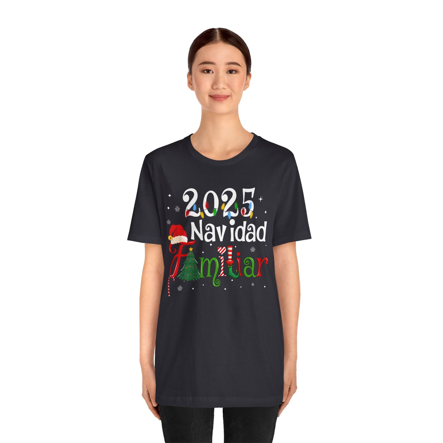 Navidad Familiar 2025 Shirt – Spanish Feliz Navidad Matching Holiday Tee