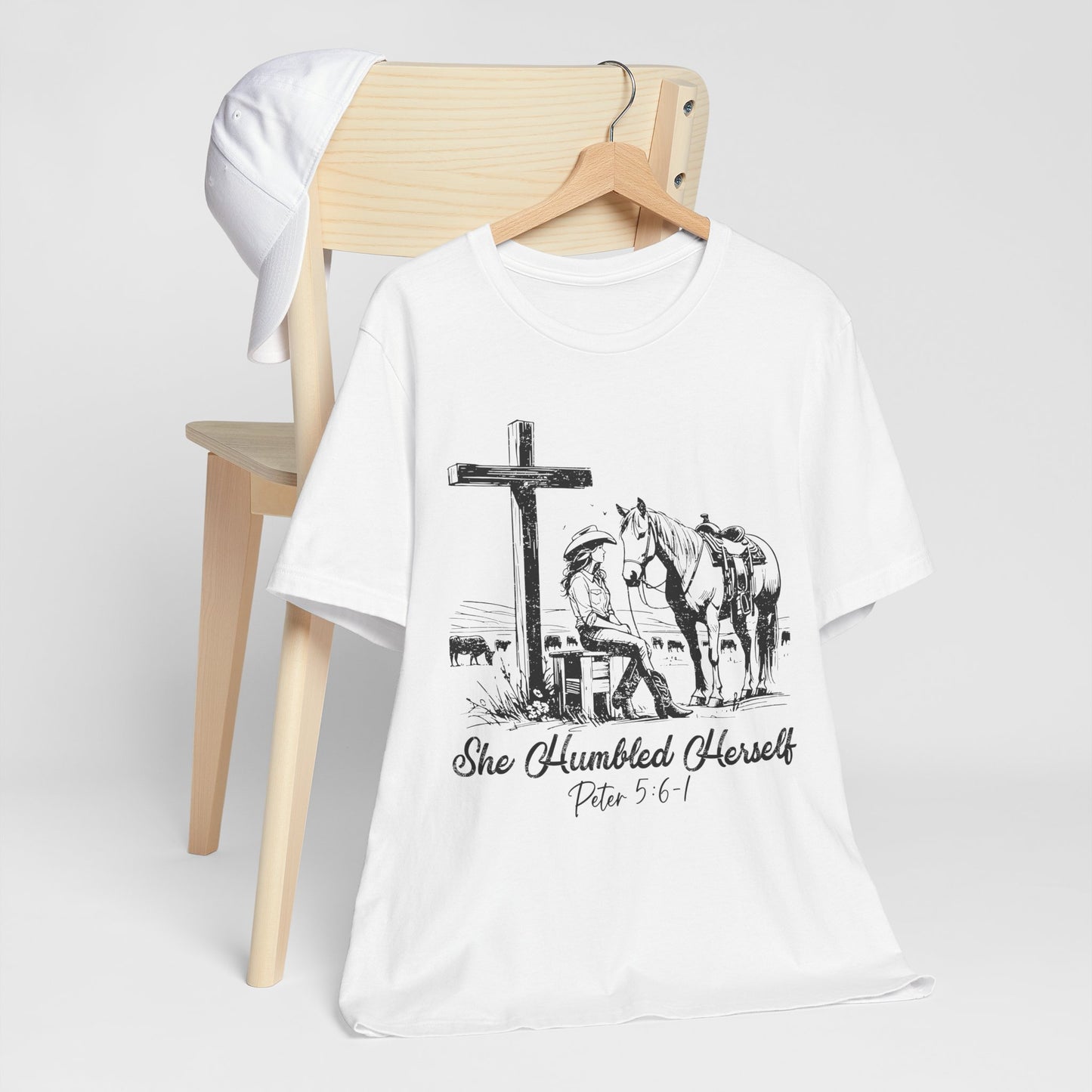 She Humbled Herself Shirt – Christian Faith Western Rodeo Country Tee