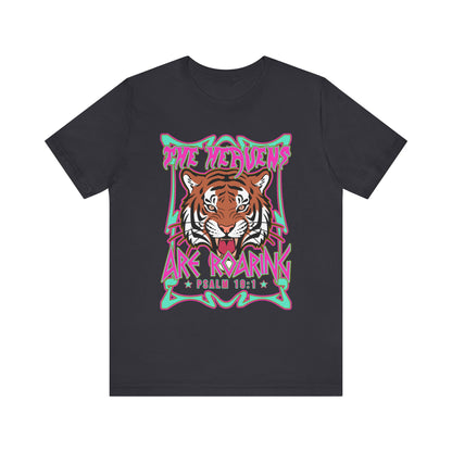 The Heavens Are Roaring Shirt – Psalm 19:1 Tiger Christian Faith Tee