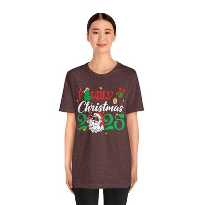 Family Christmas 2025 Shirt – Black Santa Afrocentric Matching Holiday Tee