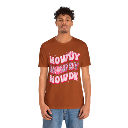 Howdy Pink Cowgirl Shirt – Leopard Disco Western Rodeo Country Girl Tee
