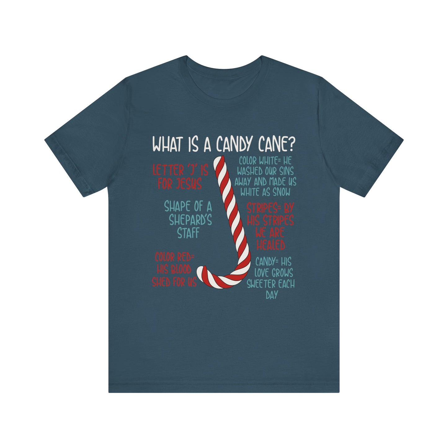 Candy Cane Christmas Christian Shirt – Believe Faith God Holiday Tee