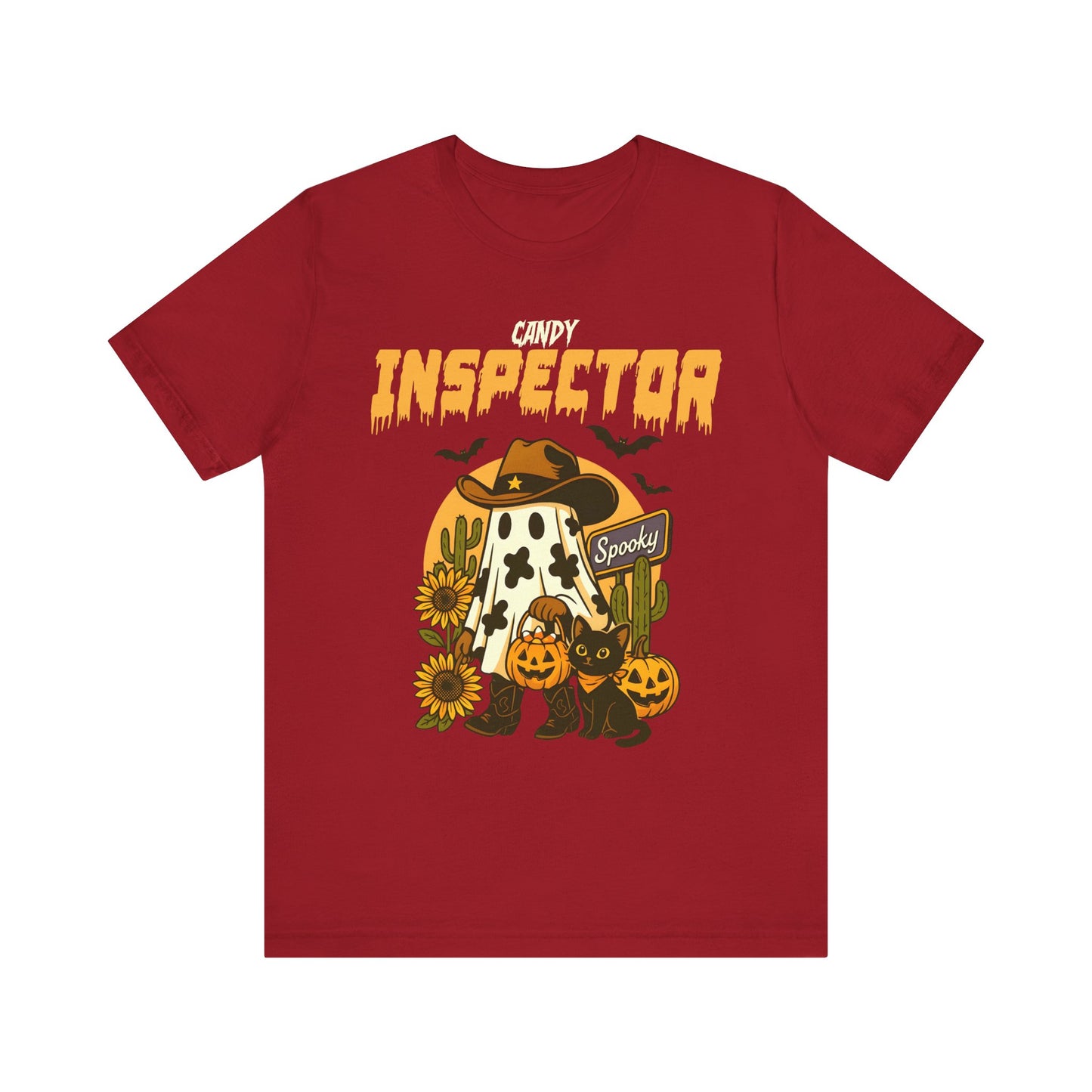 Candy Inspector Shirt – Western Ghost Cowboy Halloween Trick-or-Treat Tee