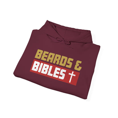 Beards and Bibles Dad Hoodie – Christian Retro Father’s Day Pullover