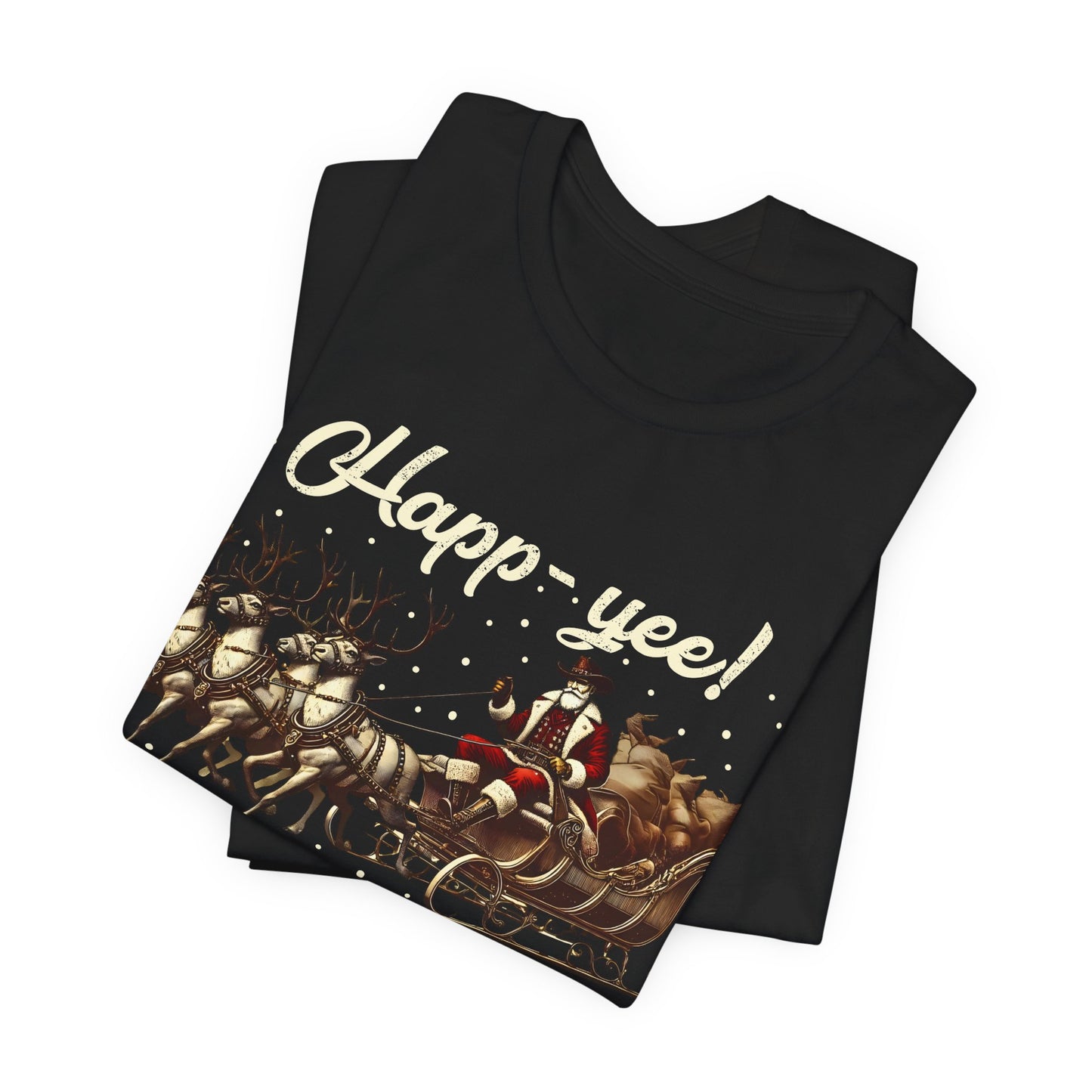 Happy Yeehaw Holidays Shirt – Funny Western Howdy Santa Christmas Tee