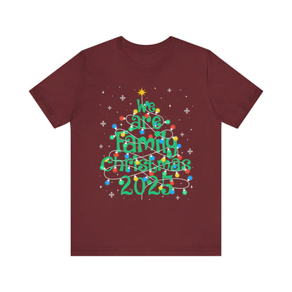 We Are Family Christmas 2025 Shirt – Matching Holiday Tree Lights Reunion Tee