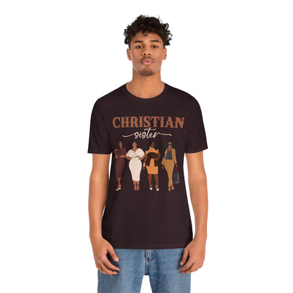 Christian Sister Melanin Shirt – Bold Black Woman of God Faith Graphic Tee