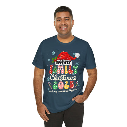 Mommy Family Christmas 2025 Shirt – Cute Matching Polka Dot Holiday Tee