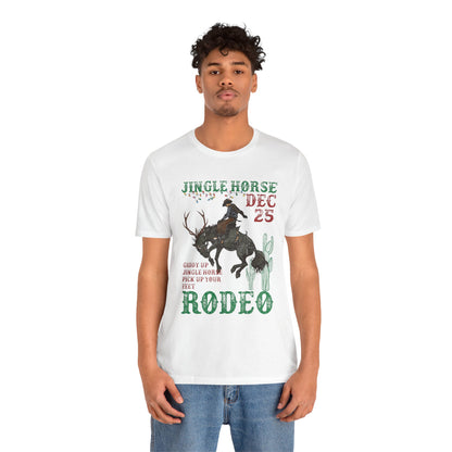 Giddy Up Jingle Horse Shirt – Western Rodeo Howdy Christmas Holiday Tee