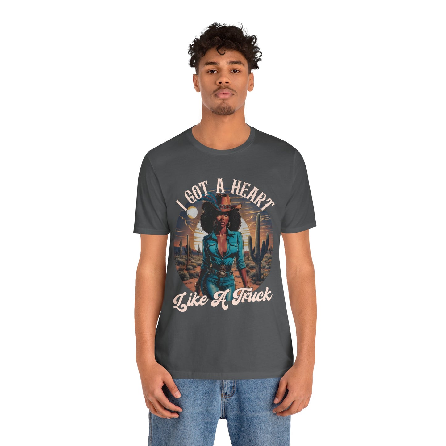 Heart Like A Truck Shirt – Black Cowgirl Christian Desert Western Tee