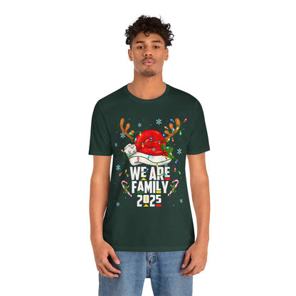 We Are Family 2025 Shirt – Afro Christmas Tree & Santa Matching Black Family Tee