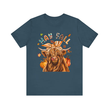 Hay Fall Highland Cow Shirt – Thankful Heifer Cute Farm Girl Thanksgiving Tee