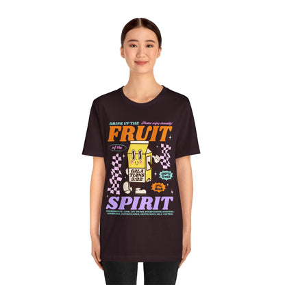 Christian Fruit Shirt – Drink Up Milk Bottle Faith Graphic Tee
