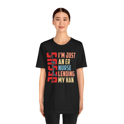 Jesus Saves ER Nurse Shirt – Retro Christian Emergency Room Faith Nurse Tee
