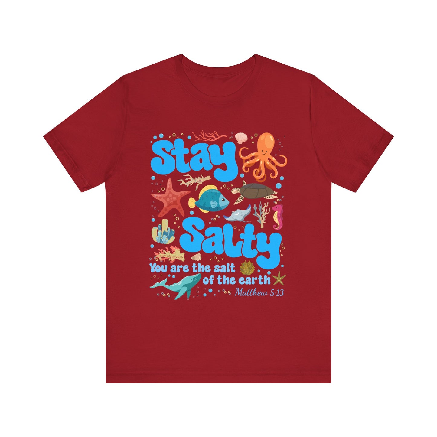 Stay Salty Shirt – Matthew 5:13 Christian Faith Ocean Kids Teachers Tee