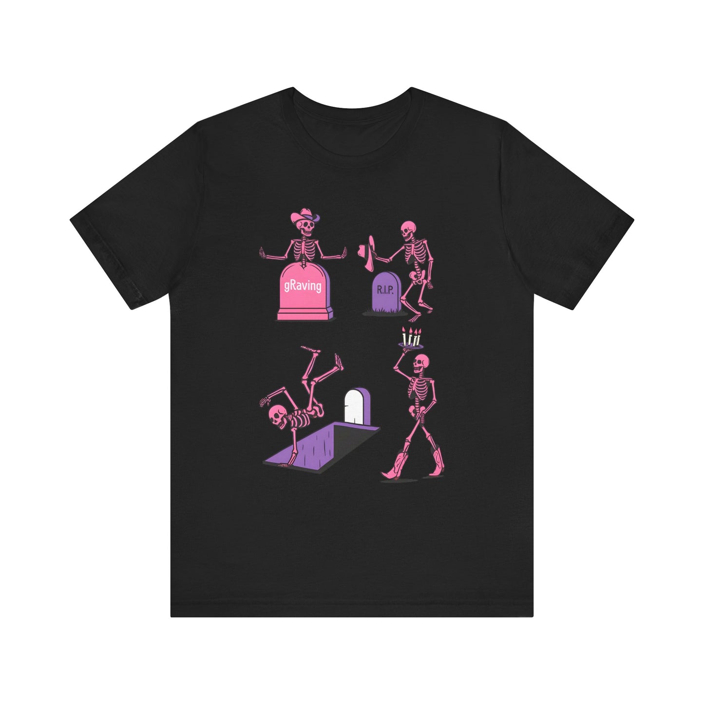 Graving Skeleton Cowgirl Shirt – Funny Western Halloween Rodeo Tee