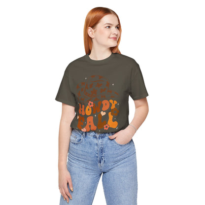 Retro Groovy Howdy Fall Shirt – Western Cowboy Pumpkin Thanksgiving Tee