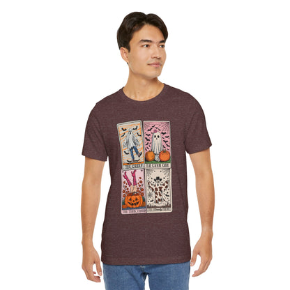 Halloween Tarot Card Ghost Shirt – The Creep, The Ghoul Girl, The Floaty Tee