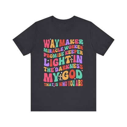 Waymaker Miracle Worker Shirt – Christian Worship My God Faith Tee