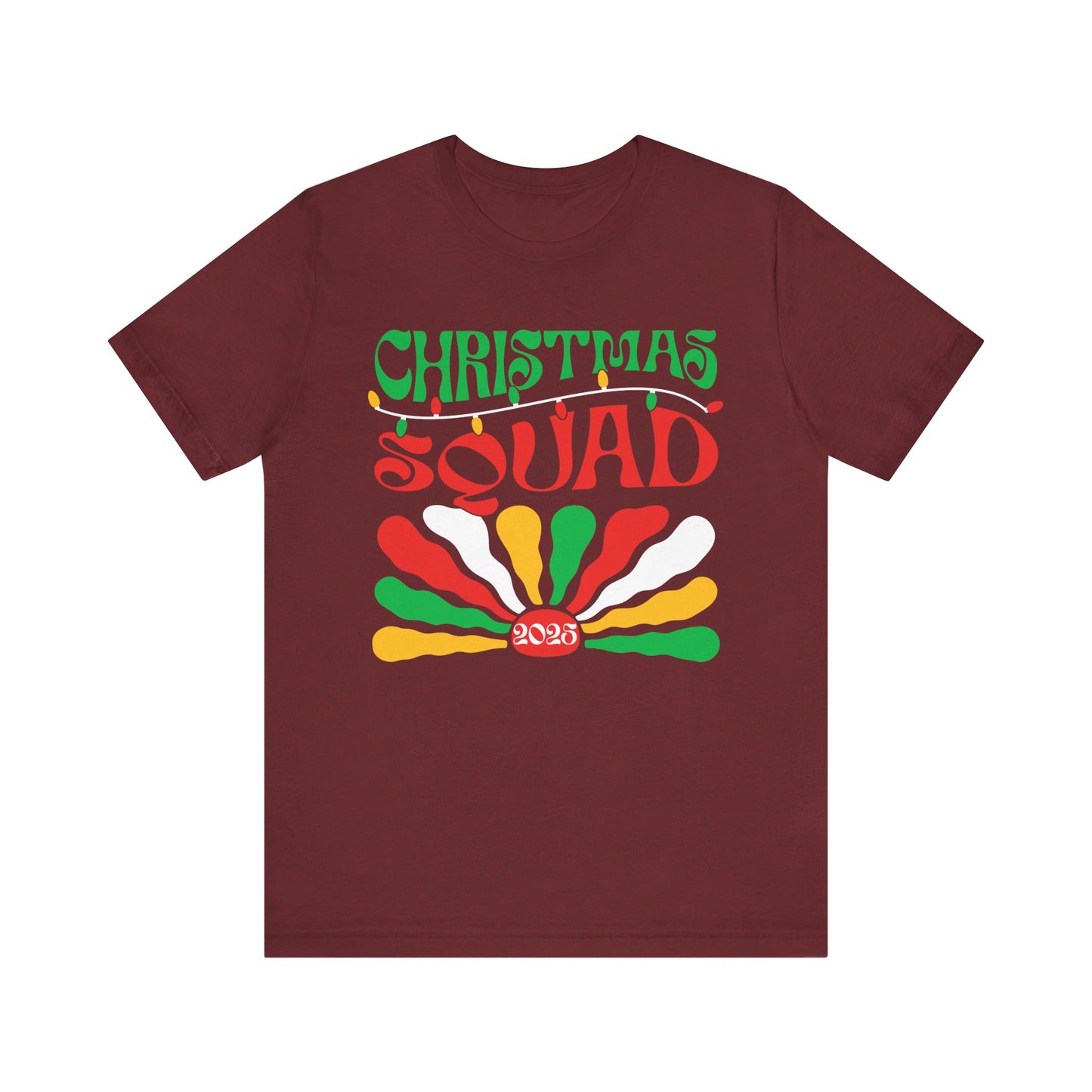 Christmas Squad 2025 Shirt – Retro Groovy Matching Holiday Group Tee