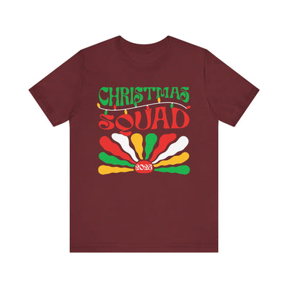 Christmas Squad 2025 Shirt – Retro Groovy Matching Holiday Group Tee