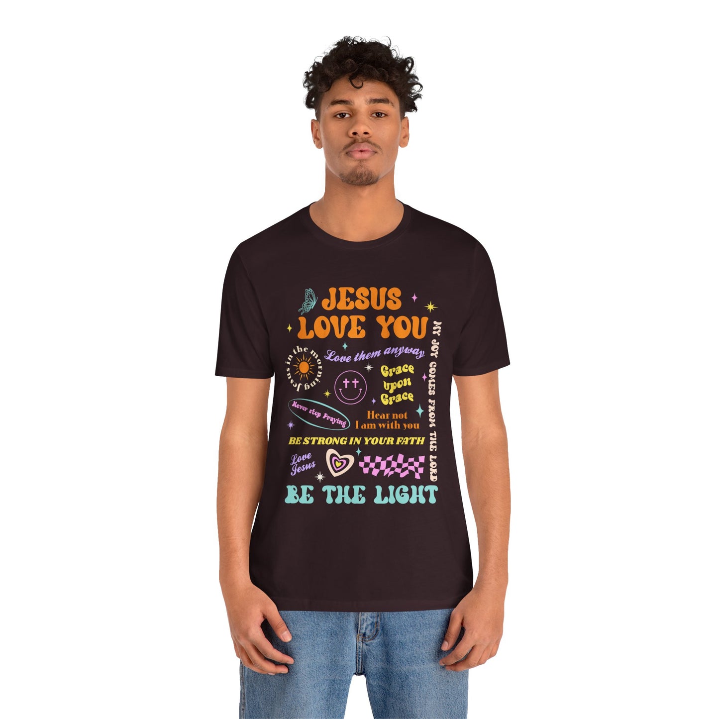 Jesus Loves You Shirt – Groovy Retro Christian Faith Encouragement Bible Tee