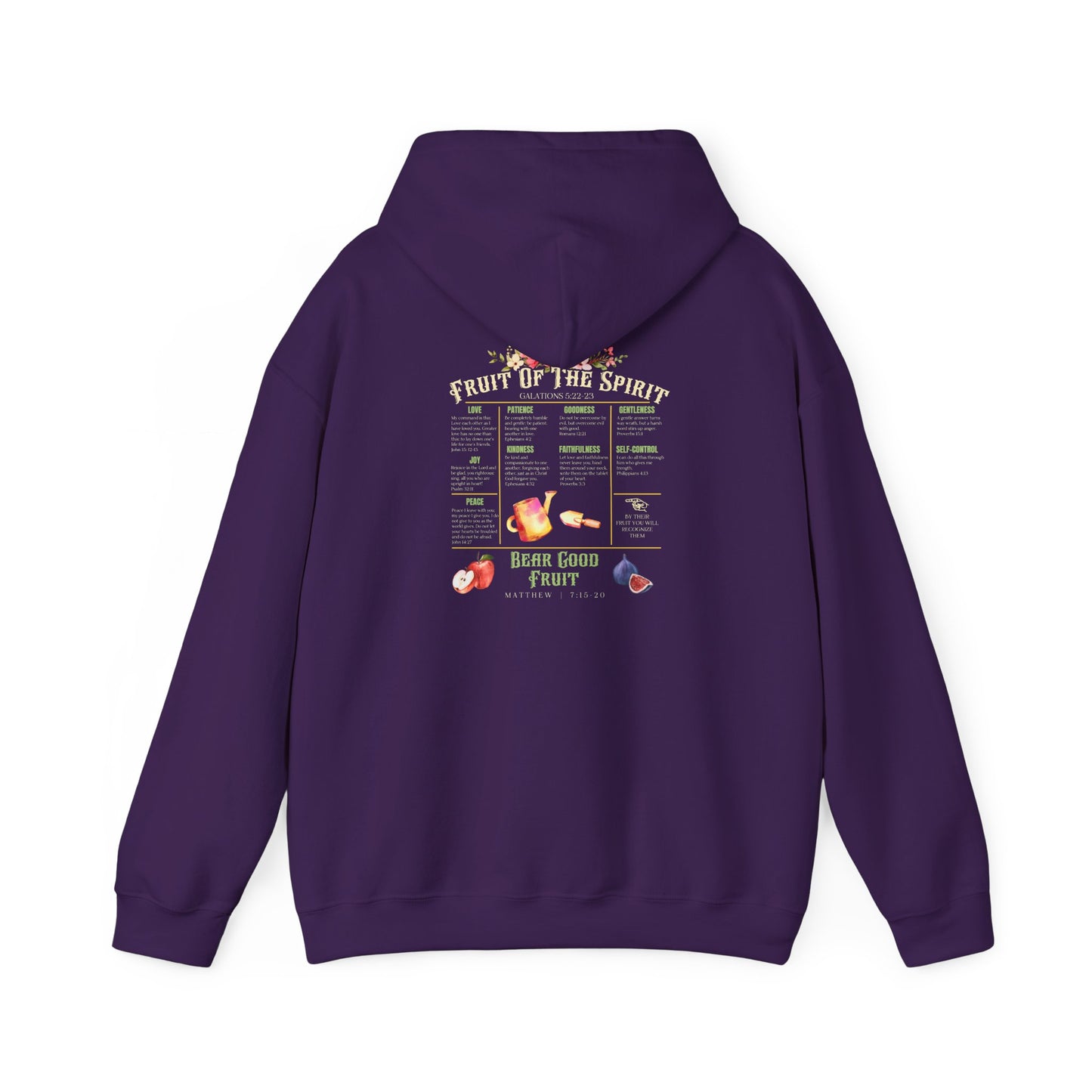 Fruit of the Spirit Hoodie – Christian Bible Verse Jesus Prayer Pullover
