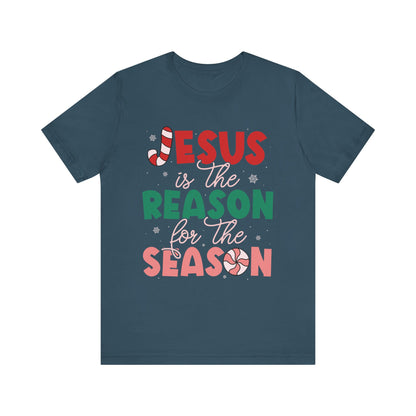 Retro Christmas Jesus Shirt – Christian “Reason for the Season” Faith Holiday Tee