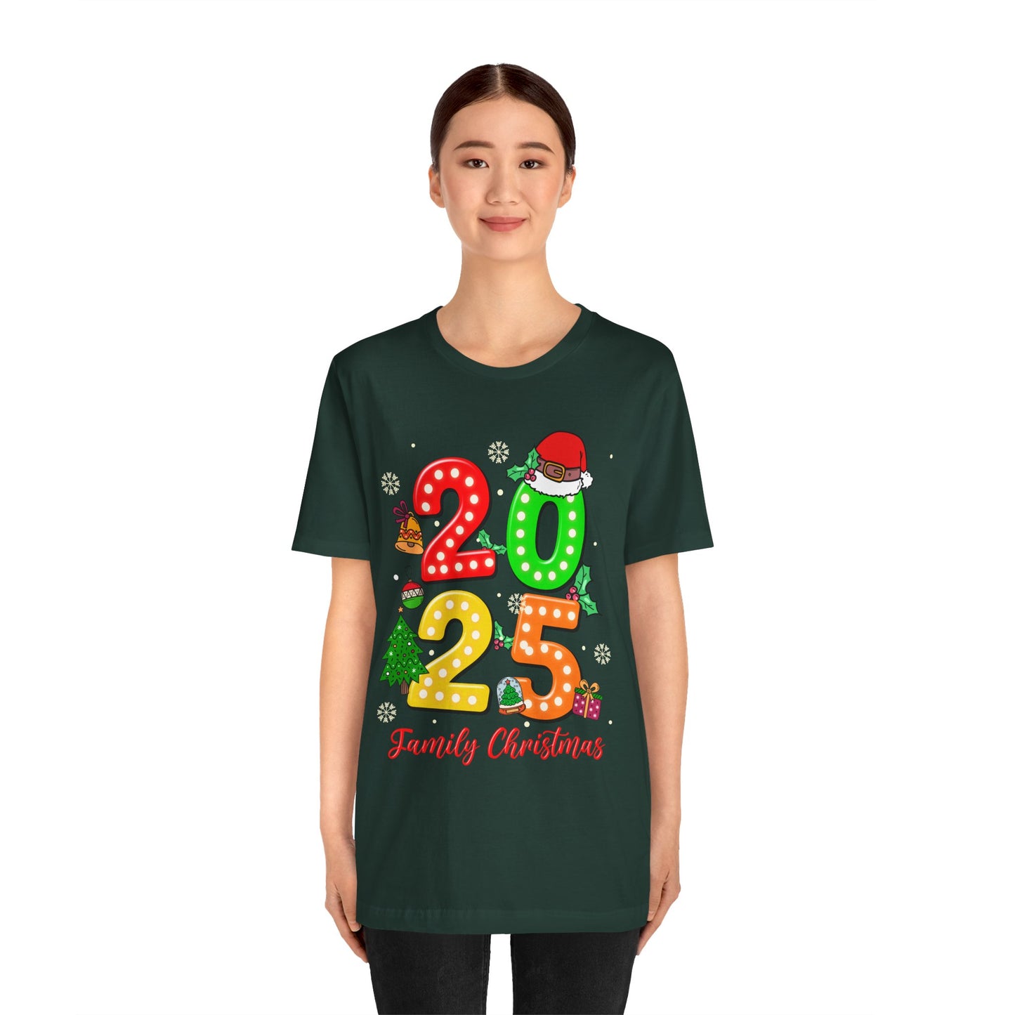 2025 Family Christmas Shirt – Cute Matching Holiday Lights Group Tee