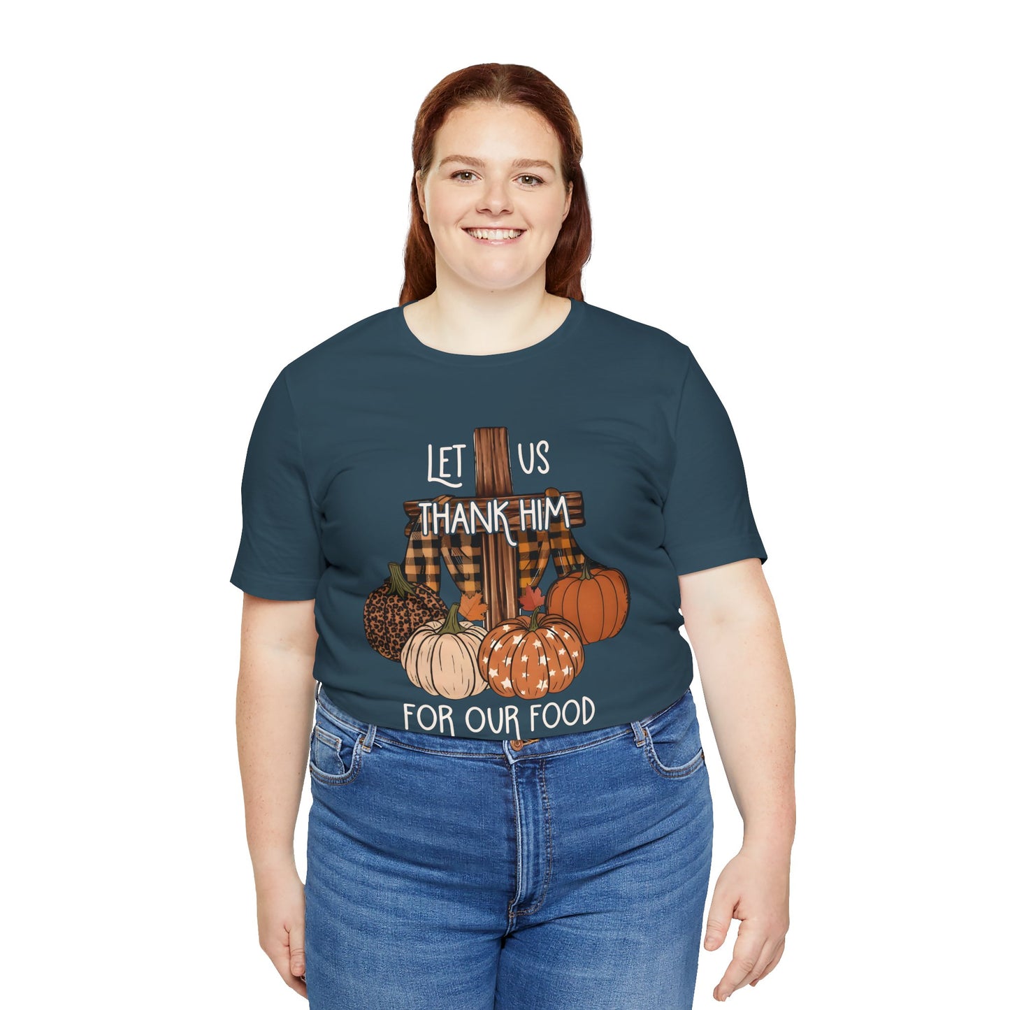 Let Us Thank Him Shirt – Christian Thanksgiving Tee with Genesis 9:3 Bible Verse