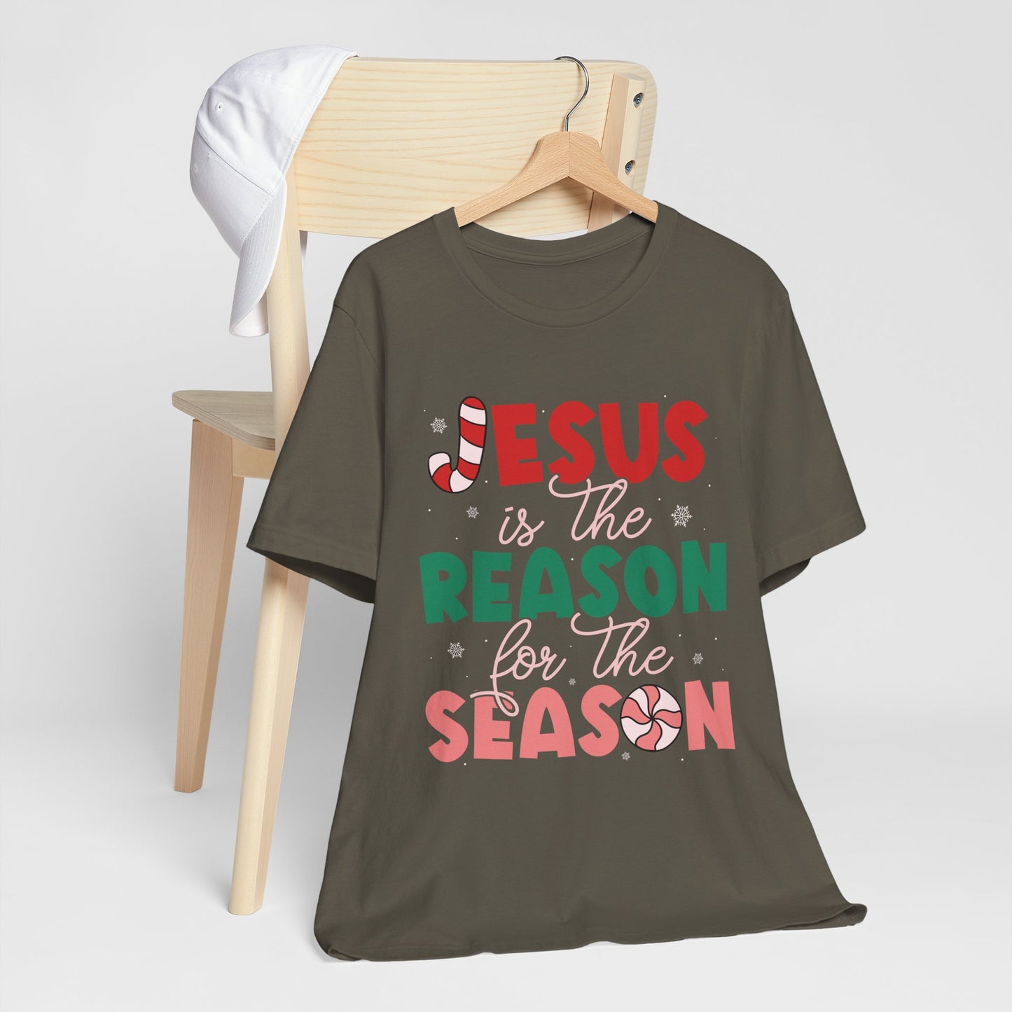 Retro Christmas Jesus Shirt – Christian “Reason for the Season” Faith Holiday Tee